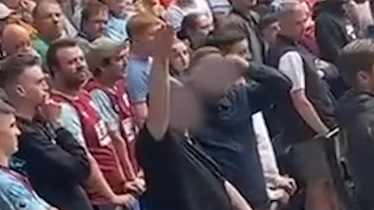 Two men arrested after Burnley fans perform nazi salute at Tottenham ...