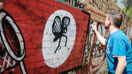Artist turns swastikas into flowers and insects - The Jewish Chronicle ...