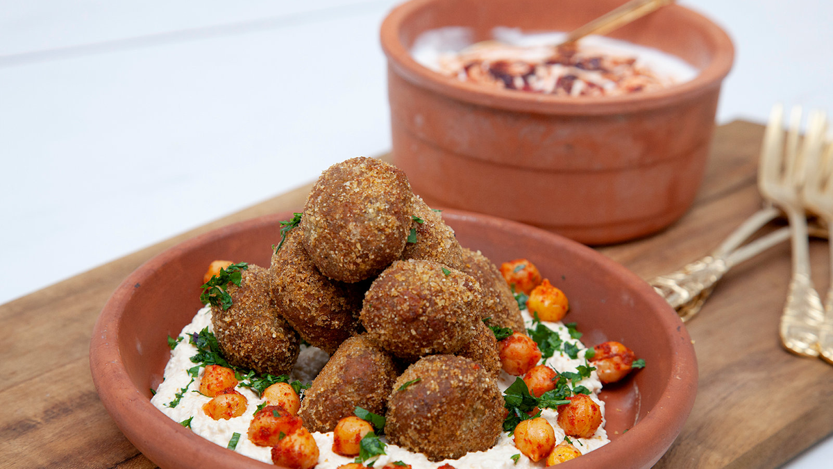 Mini chickpea canapé cakes - The Jewish Chronicle - The Jewish Chronicle