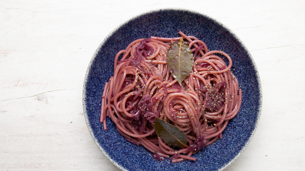 Italian Silvia Nacamulli's recipe for rich red wine spaghetti with ...